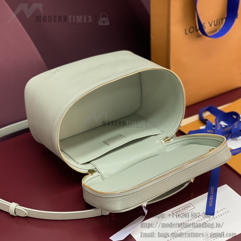 Louis Vuitton Nice Nano Cosmetic Bag in Epi Leather with Double Zip and Washable Fabric Lining