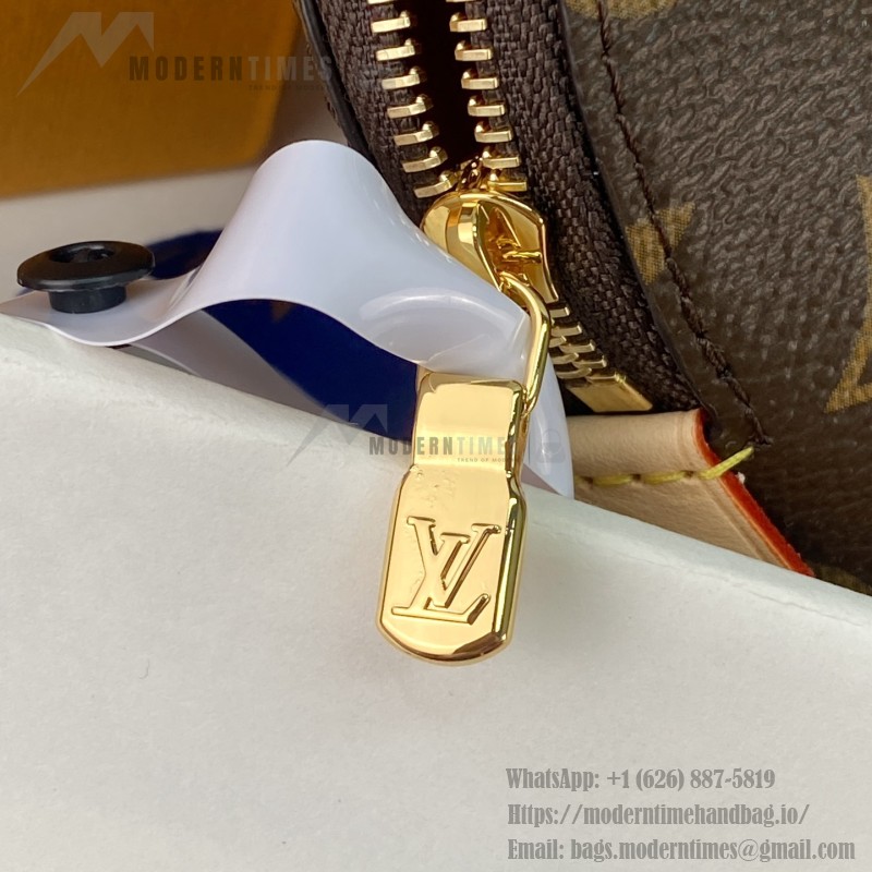 Louis Vuitton Pochette Cosmétique Small Cosmetic Bag in Monogram Yh Canvas with Flat Bottom Design