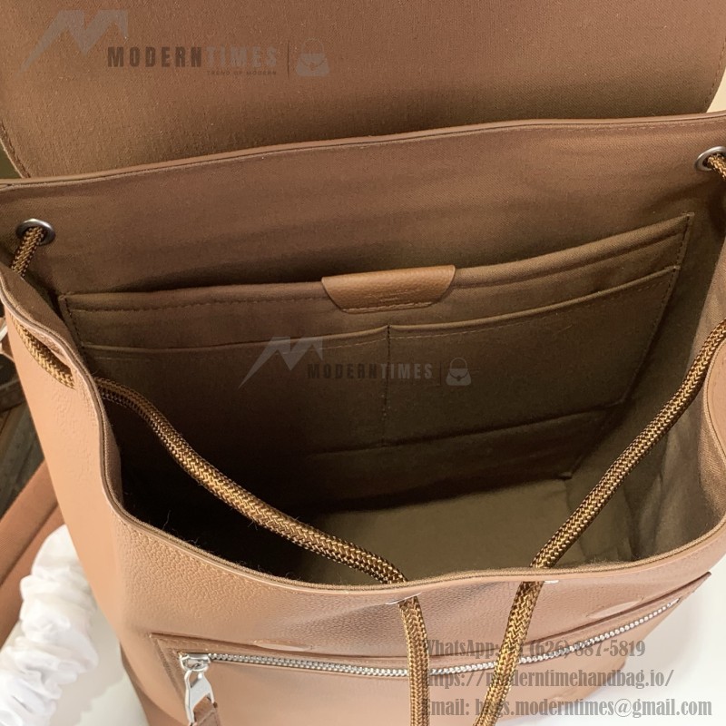 Louis Vuitton Discovery Work Backpack M15259, waxed calfskin leather, laptop and mobile phone compartment