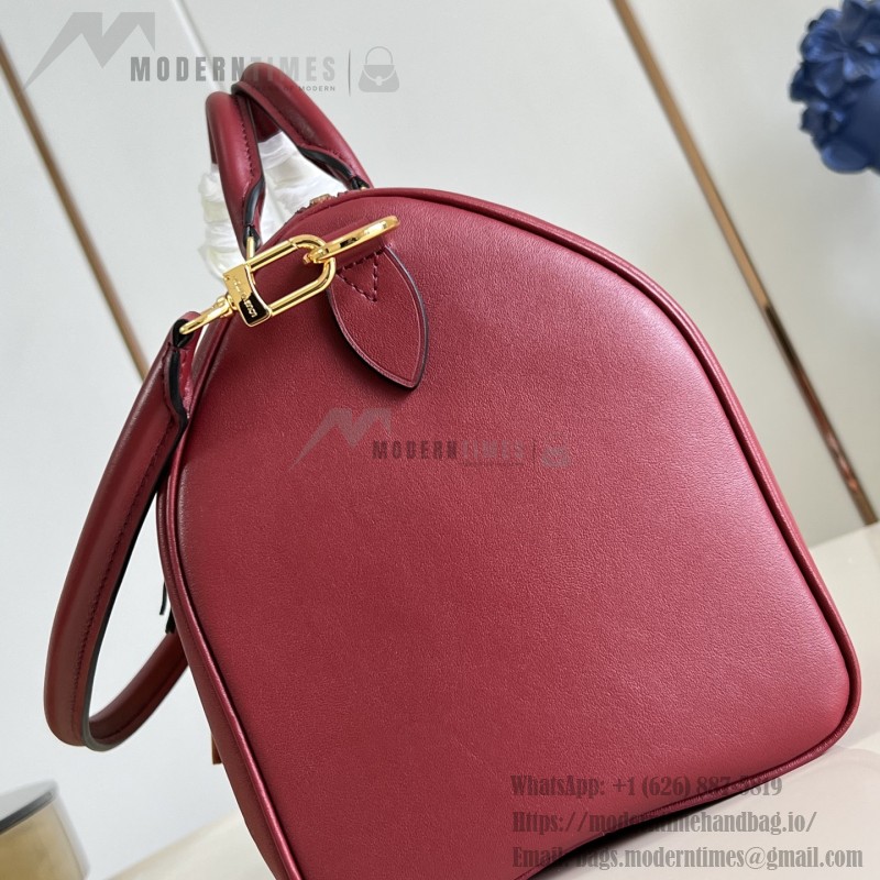 Louis Vuitton Speedy Soft 30, M25766, Travels With Grace Coddington Series, Leather, Cat-Shaped Keychain