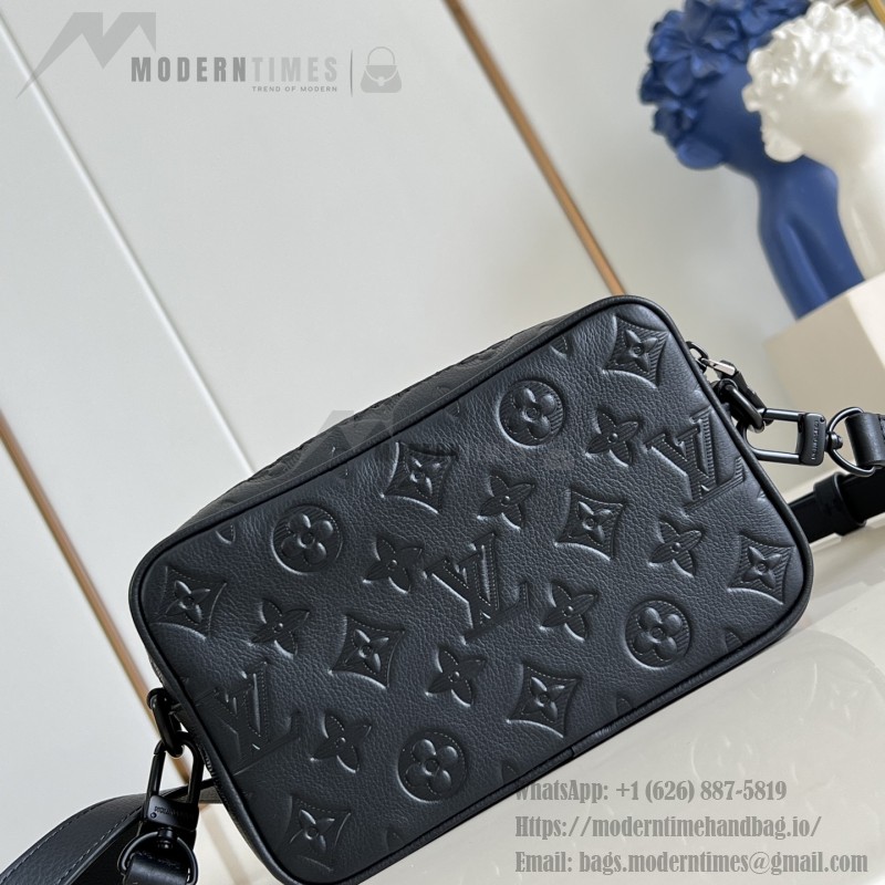 Louis Vuitton Trocadéro Mini Monogram Shadow Leather Bag M26737 Black