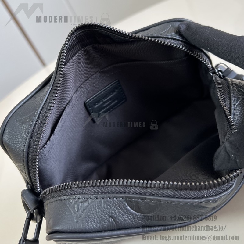Louis Vuitton Trocadéro Mini Monogram Shadow Leather Bag M26737 Black
