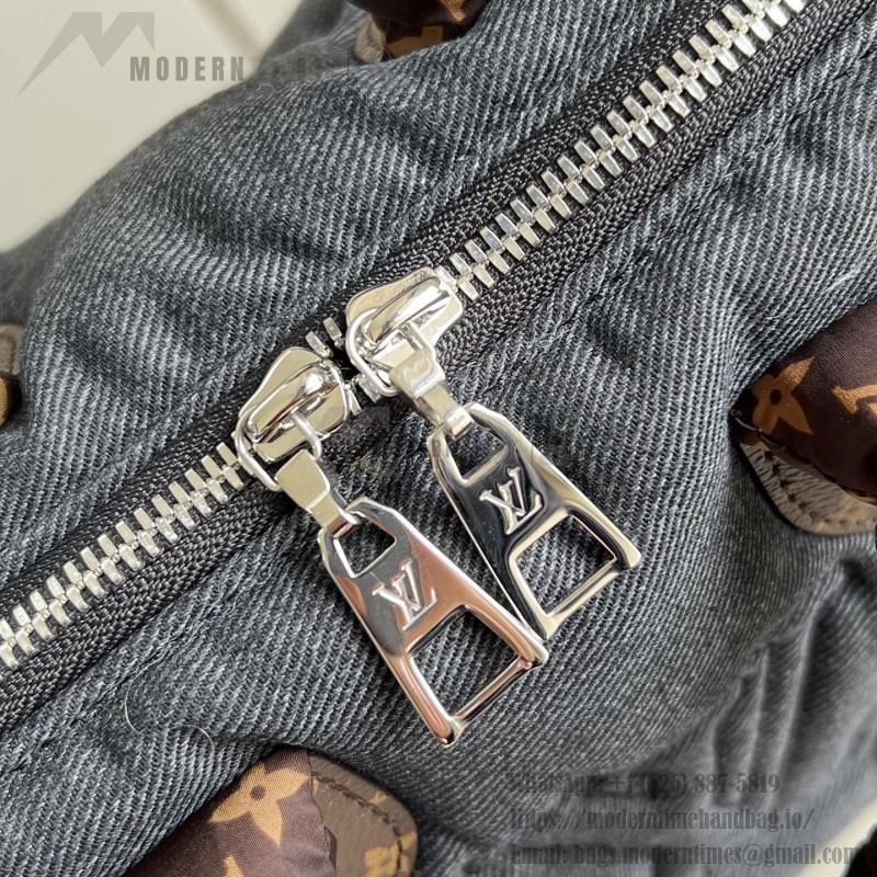 Louis Vuitton Speedy Bandoulière 20 LV Ski Puffygram Black Jeans M26956