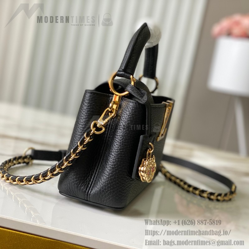 Louis Vuitton Capucines East-West Handbag in Taurillon Leather – Small & Large