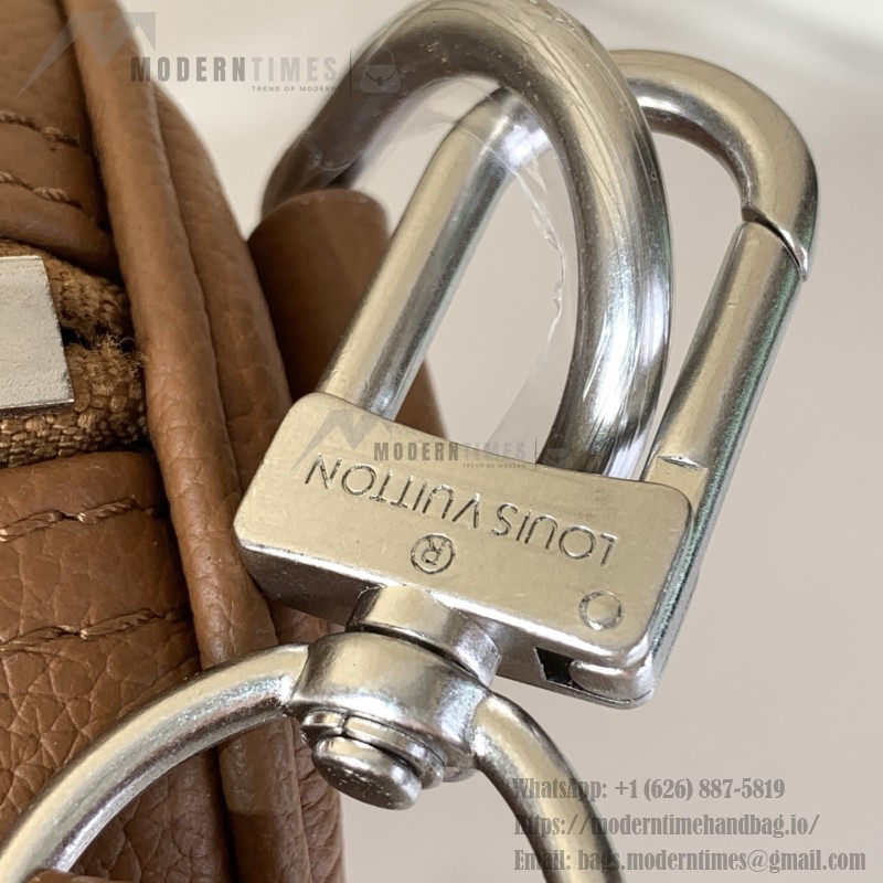 Louis Vuitton Keepall Bandoulière M25980 and M26065 Waxed Cowhide Leather with LV Embossing