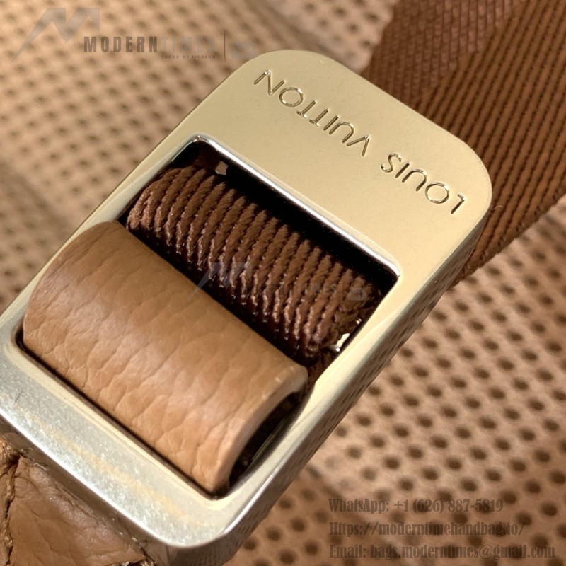 Louis Vuitton Fastline Backpack M26023 in waxed cowhide leather with embossed LV letters and padded laptop compartment