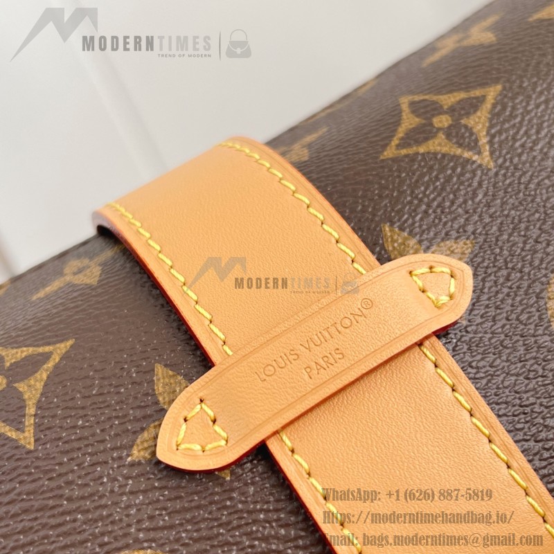 Louis Vuitton Pochette Voyage Souple M26015 in Monogram Canvas with Boro Patchwork