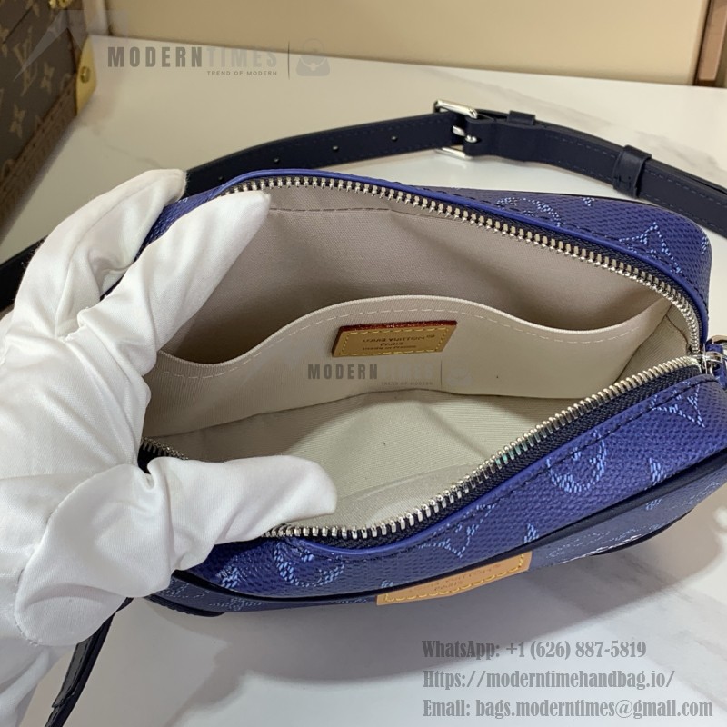Louis Vuitton Trocadéro Mini Handbag in Monogram Eclipse with Cowhide Leather Trims
