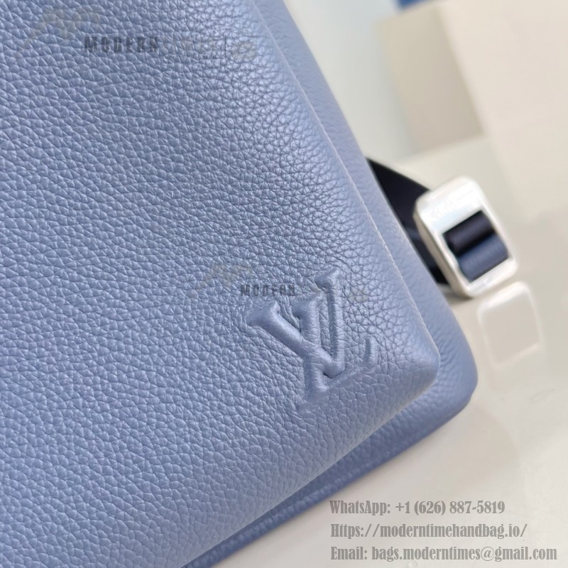 Louis Vuitton Discovery Work Backpack M26022 in Waxed Cowhide Leather with Padded Laptop Compartment and LV Logo