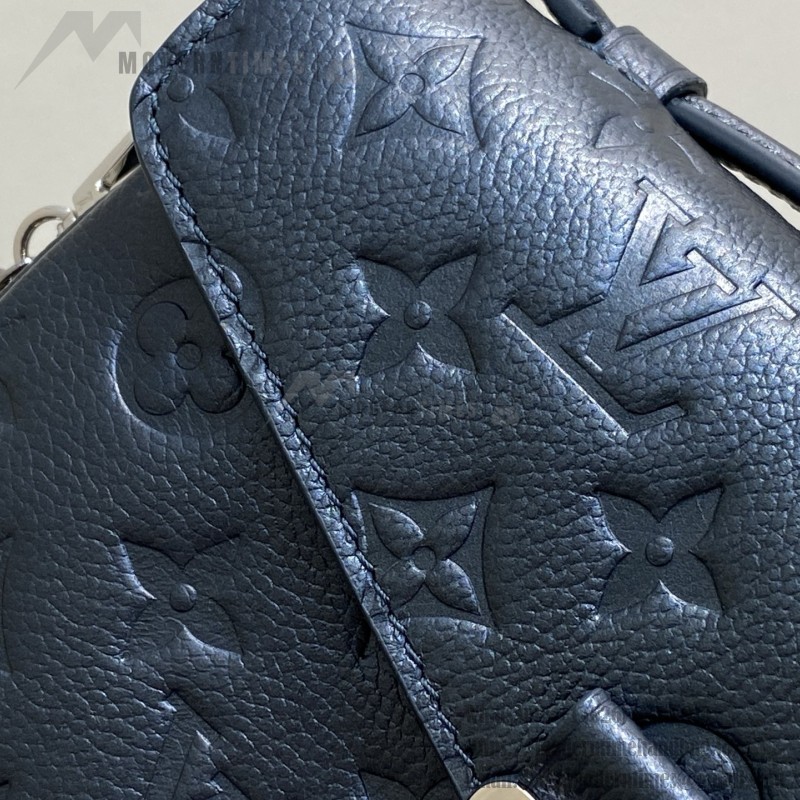 Louis Vuitton Pochette Métis East West M26456 in Monogram Empreinte with S-lock, Gradient Silk Print, and Chain Shoulder Strap