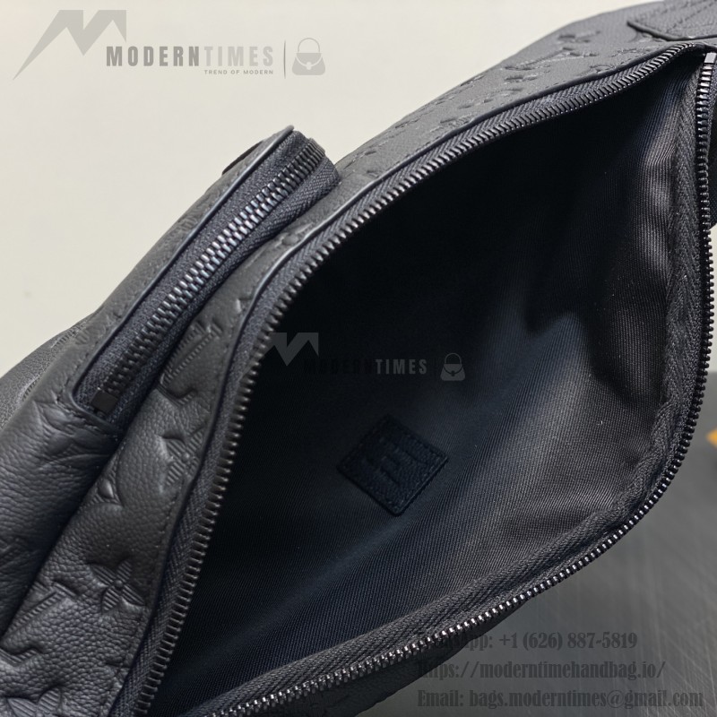 Louis Vuitton Duo Slingbag Black Monogram Shadow Leather