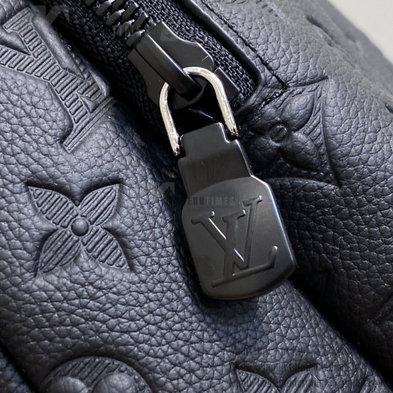 Louis Vuitton Duo Slingbag Black Monogram Shadow Leather
