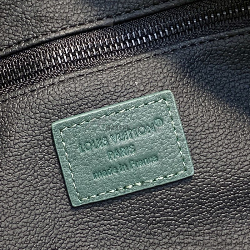 Louis Vuitton Dopp Kit Green Monogram Shadow Leather