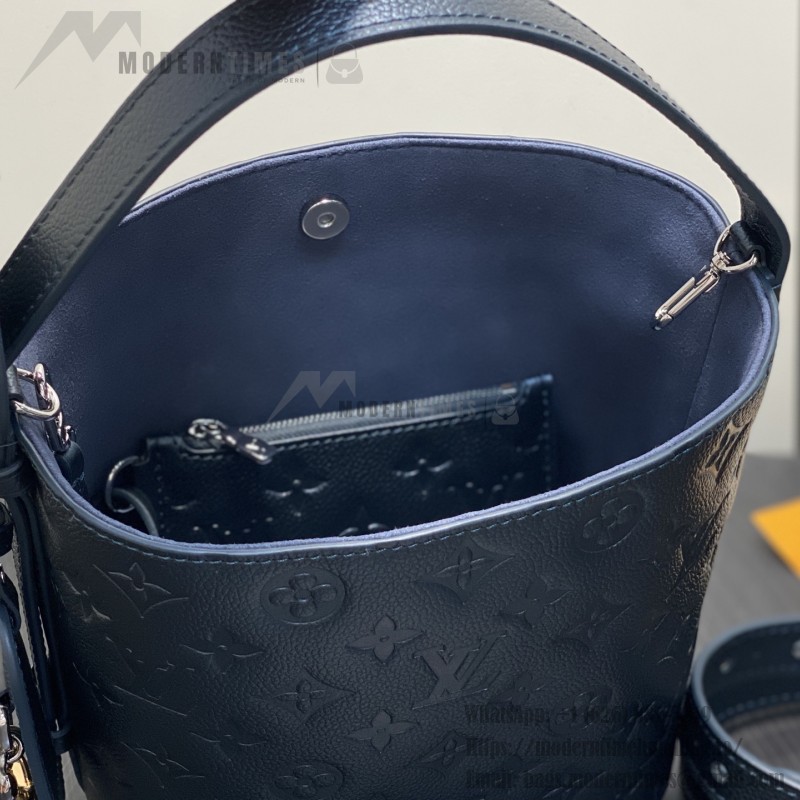 Louis Vuitton M26430 Pearl Blue All in BB Bucket Bag Front View