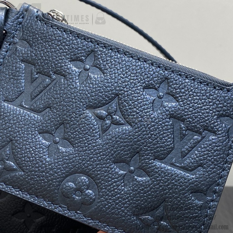 Louis Vuitton M26430 Pearl Blue All in BB Bucket Bag Front View
