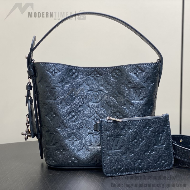 Louis Vuitton M26430 Pearl Blue All in BB Bucket Bag Front View