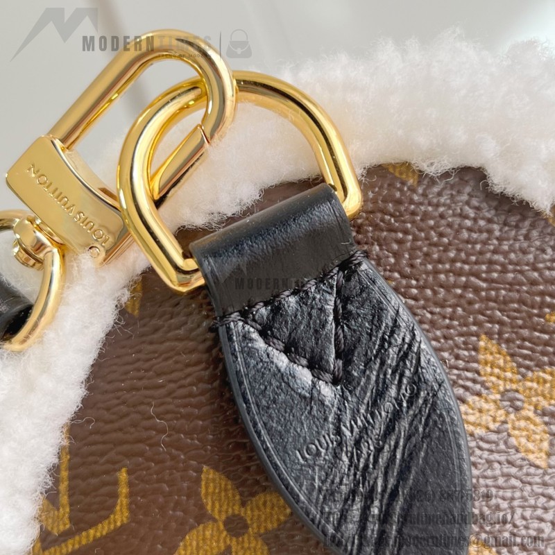 Louis Vuitton Nano Madeleine Pearl Pink Monogram Empreinte Chain Bag
