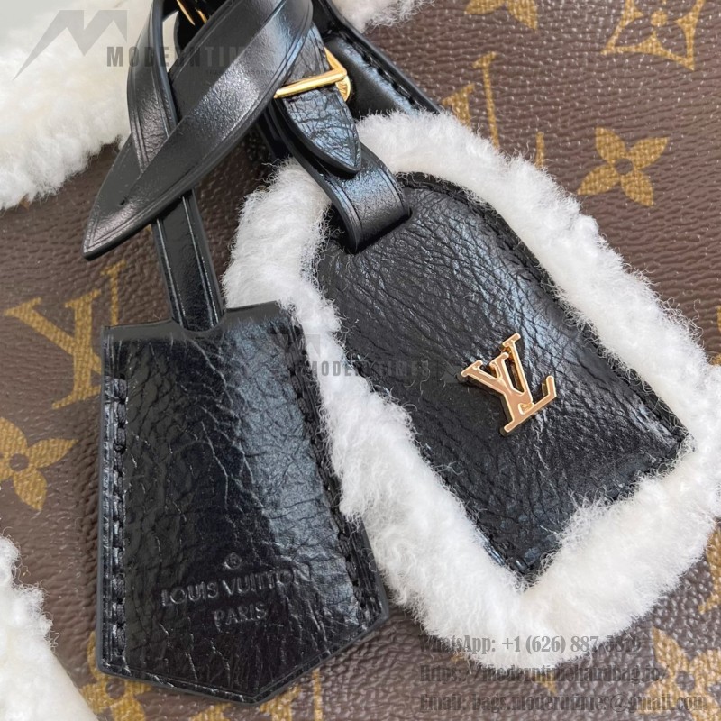 Louis Vuitton Nano Madeleine Pearl Pink Monogram Empreinte Chain Bag