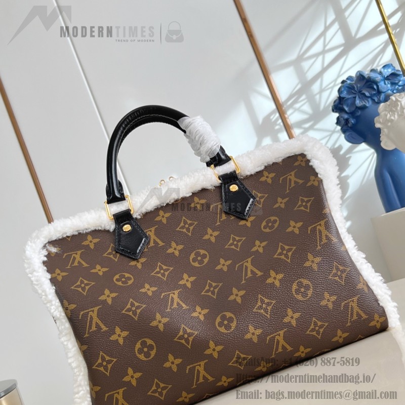 Louis Vuitton Nano Madeleine Pearl Pink Monogram Empreinte Chain Bag