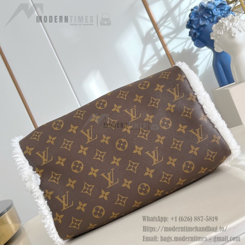 Louis Vuitton Nano Madeleine Pearl Pink Monogram Empreinte Chain Bag