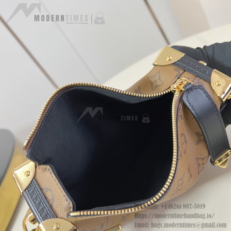 Louis Vuitton Side Trunk Small Handbag Monogram Reverse Canvas
