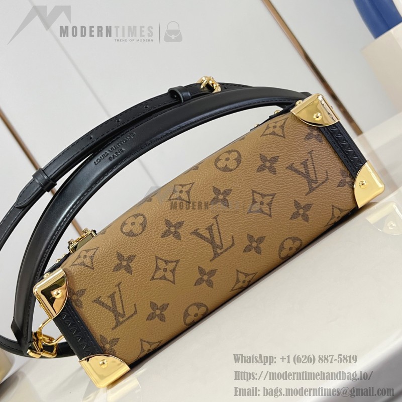Louis Vuitton Side Trunk Small Handbag Monogram Reverse Canvas