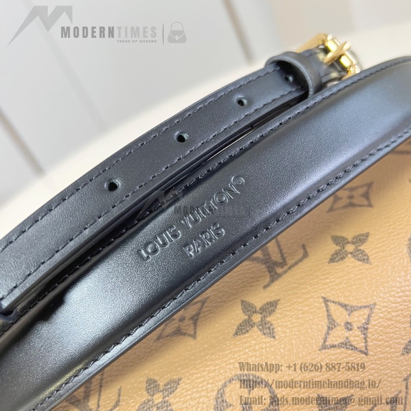 Louis Vuitton Side Trunk Small Handbag Monogram Reverse Canvas