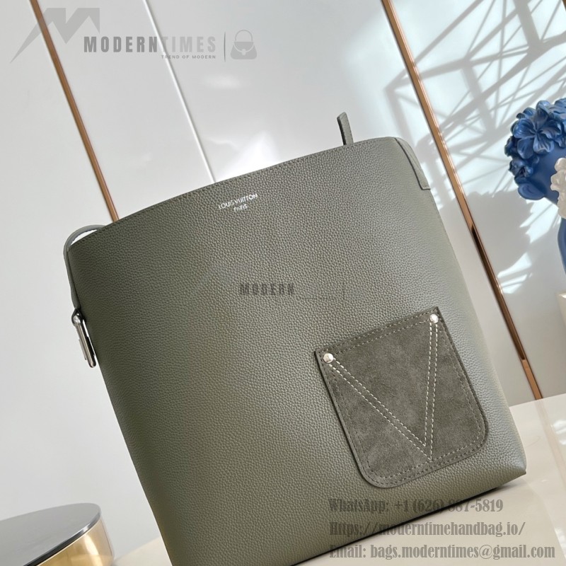 Louis Vuitton Verso Hobo Handbag LV Touch Leather