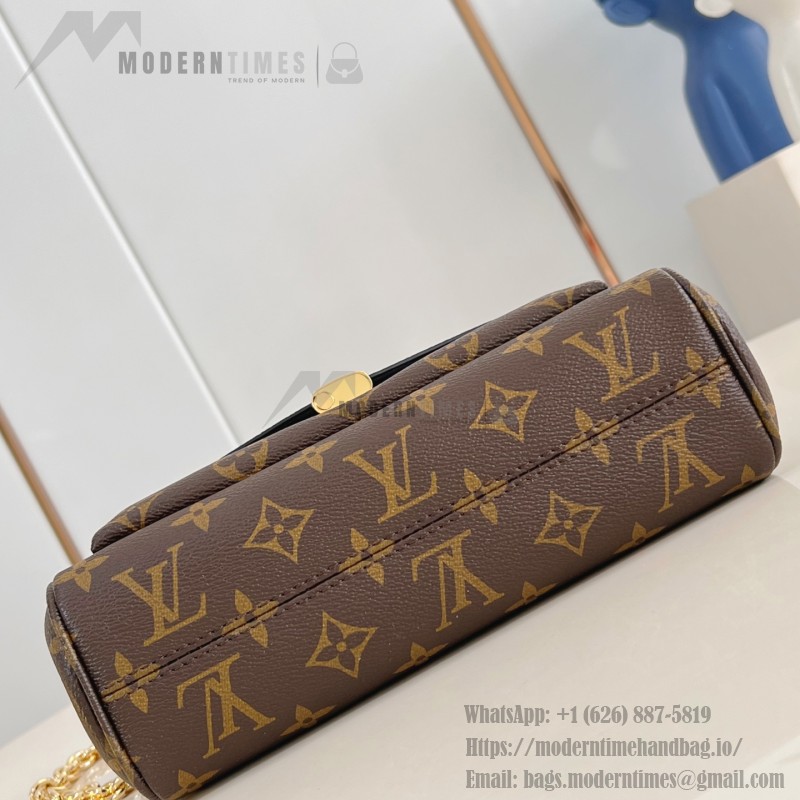 Louis Vuitton Saint Germain BB Handbag with Monogram Canvas and Gold Chain