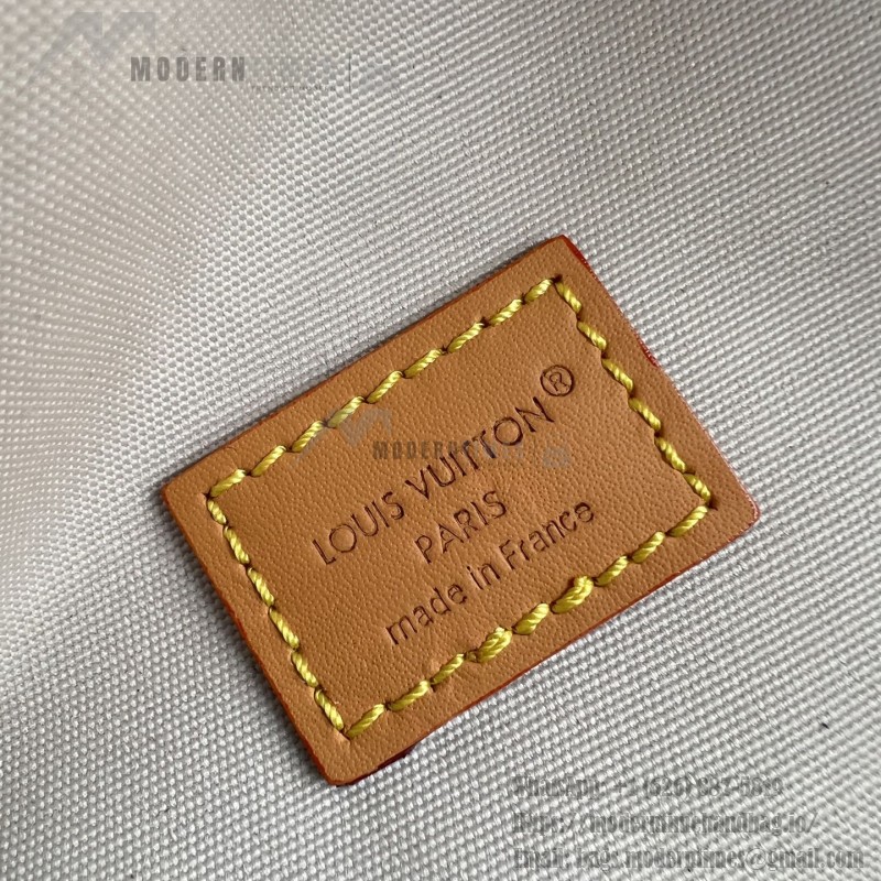 Louis Vuitton Rush Waist Bag M27152 Monogram Heritage White Blue