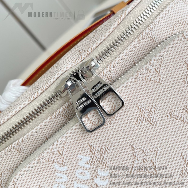 Louis Vuitton Rush Waist Bag M27152 Monogram Heritage White Blue