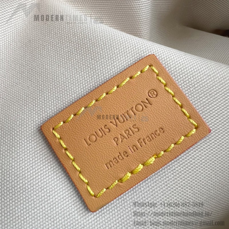Louis Vuitton Rush Waist Bag M27152 Monogram Heritage White Blue