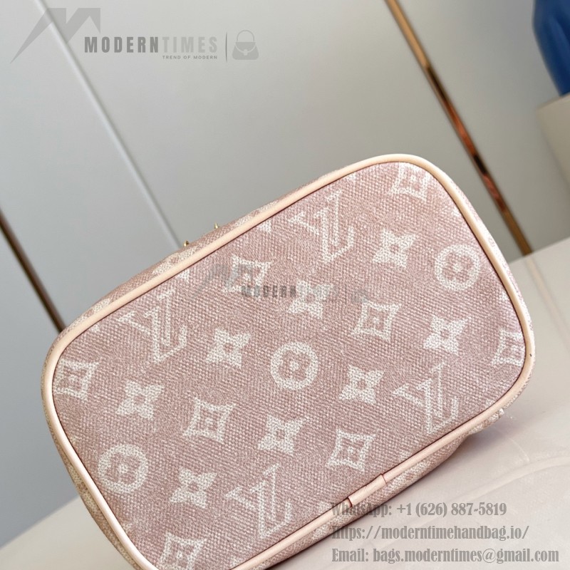 Louis Vuitton Nice Mini Cosmetic Pouch in Meowgram Canvas with Cat-shaped Zipper Pull