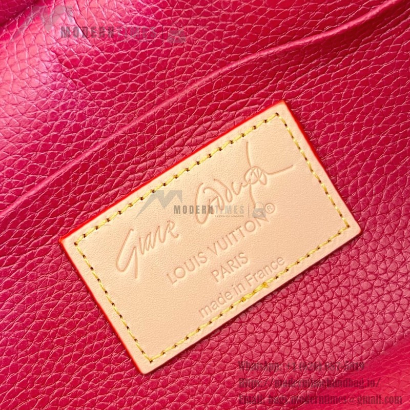 Louis Vuitton Nice Mini Cosmetic Pouch in Meowgram Canvas with Cat-shaped Zipper Pull