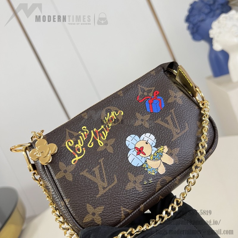 Louis Vuitton Mini Pochette Accessories Vivienne Winter Holiday Collection Handbag