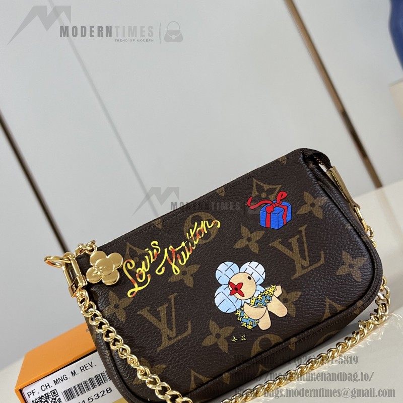 Louis Vuitton Mini Pochette Accessories Vivienne Winter Holiday Collection Handbag