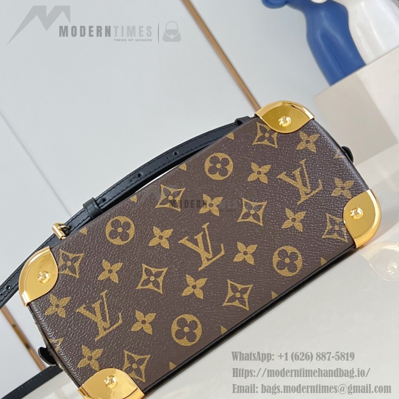 Louis Vuitton Alma BB Bag Monogram Canvas with Leather Trimmings and Metallic Corners