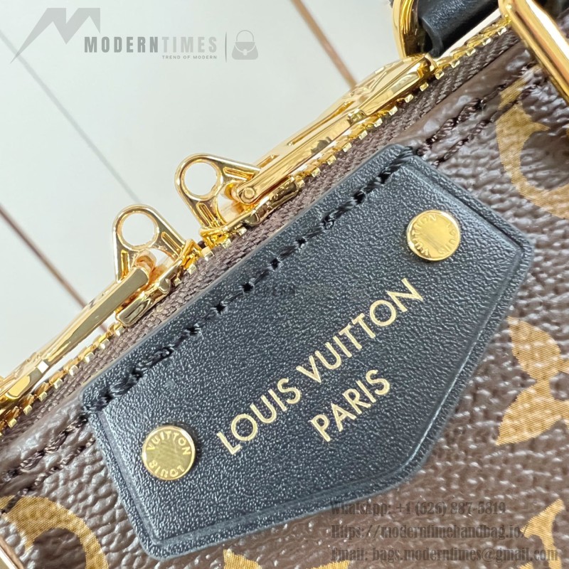 Louis Vuitton Alma BB Bag Monogram Canvas with Leather Trimmings and Metallic Corners