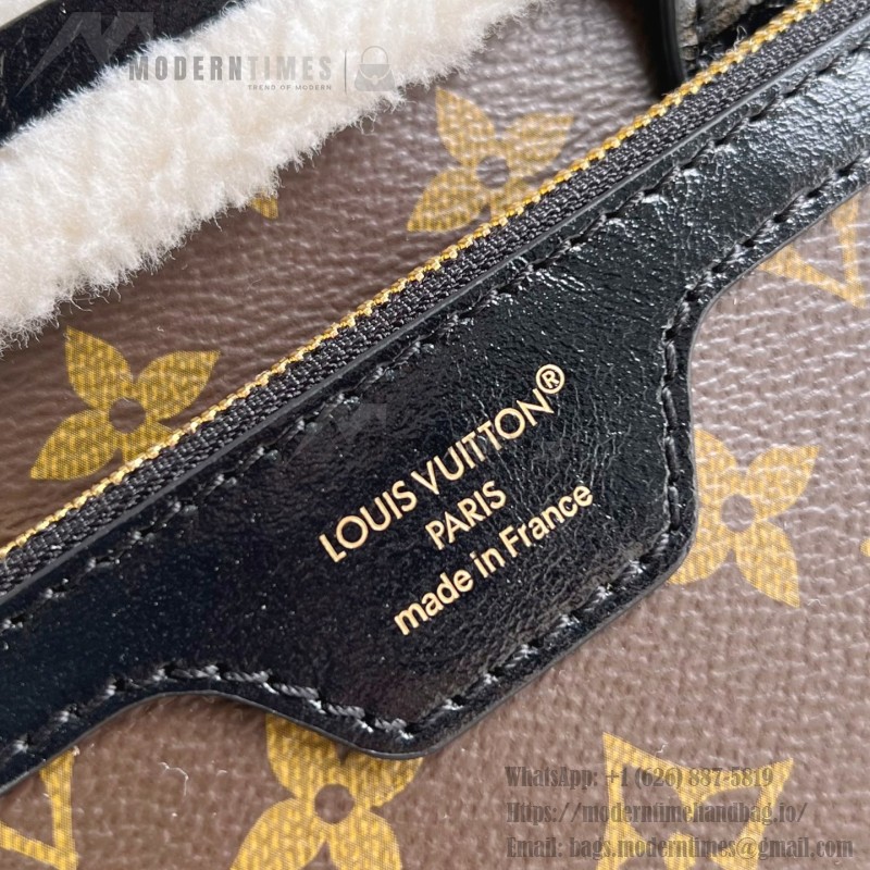 Louis Vuitton Neverfull Bandoulière Inside Out BB Handbag - Monogram Canvas with Wool Leather