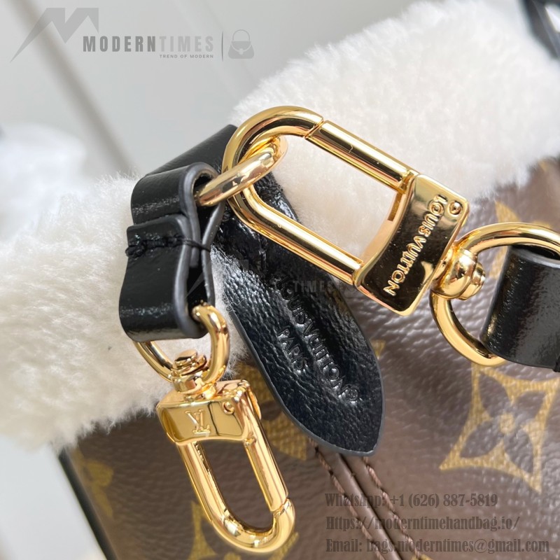 Louis Vuitton Neverfull Bandoulière Inside Out BB Handbag - Monogram Canvas with Wool Leather