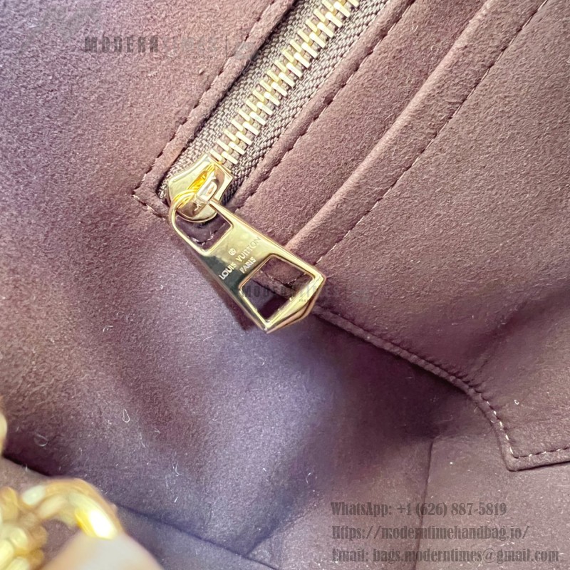 Louis Vuitton LV Ski CarryAll Small Handbag - Chocolate Suede Calf Leather