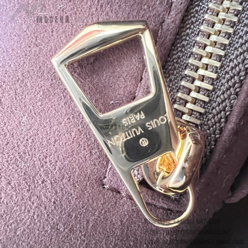 Louis Vuitton LV Ski CarryAll Small Handbag - Chocolate Suede Calf Leather