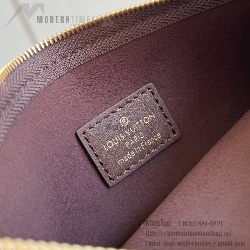 Louis Vuitton LV Ski CarryAll Small Handbag - Chocolate Suede Calf Leather