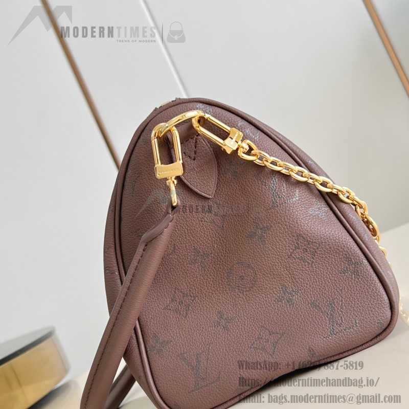 Louis Vuitton Speedy Bandoulière 25 Handbag – Monogram Floral Chain Strap