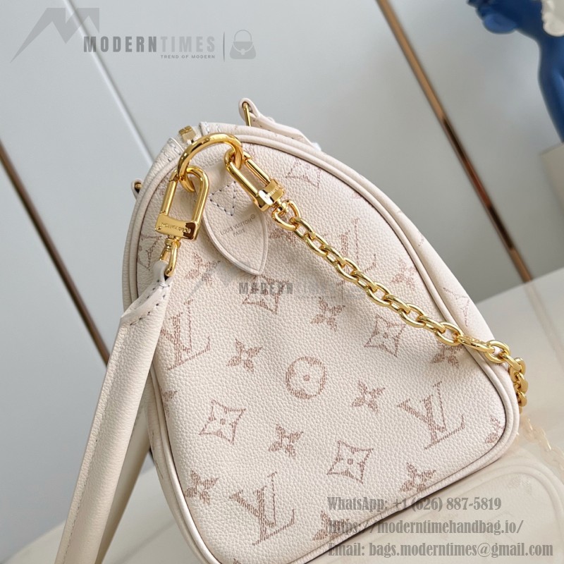 Louis Vuitton Speedy Bandoulière 25 Handbag – Monogram Floral Chain Strap