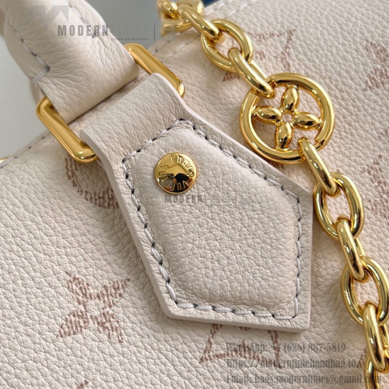 Louis Vuitton Speedy Bandoulière 25 Handbag – Monogram Floral Chain Strap