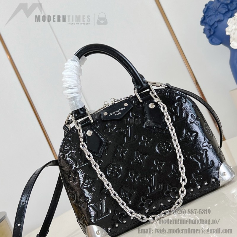 Louis Vuitton Alma BB M27812 Monogram Saga Bag with Chunky Chain and S-lock