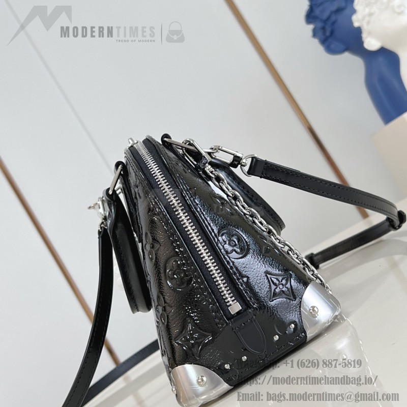 Louis Vuitton Alma BB M27812 Monogram Saga Bag with Chunky Chain and S-lock