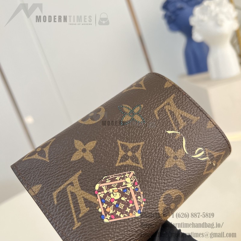 Louis Vuitton Vivienne Winter Holiday Sarah Wallet with Vivienne Button