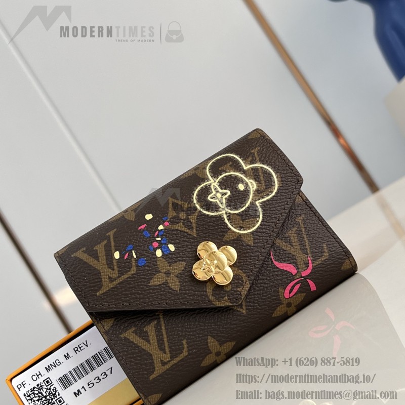 Louis Vuitton Vivienne Winter Holiday Sarah Wallet with Vivienne Button